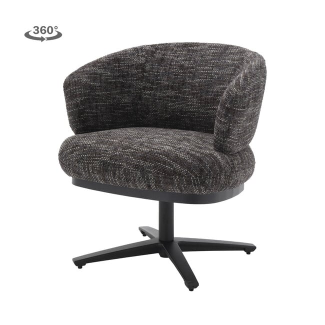 Tower Living Perca Lounge Armstoel - fabric TED 17 blue-grey