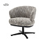 Tower Living Perca Lounge Armstoel - fabric TED 8 white-grey