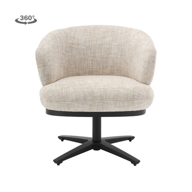 Tower Living Perca Lounge Armstoel - fabric TED 24 off white