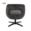 Tower Living Caldes Lounge Stoel - fabric TED 17 blue-grey (draaibaar)
