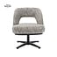 Tower Living Caldes Lounge Stoel - fabric TED 8 white-grey (draaibaar)