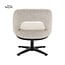 Tower Living Caldes Lounge Stoel - fabric TED 24 off white (draaibaar)