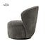 Tower Living Belvi Fauteuil - fabric AJ3019-20 Dark grey (draaibaar)