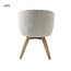 Tower Living Brescia Armstoel - fabric Puente 06 beige white (draaibaar)
