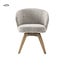 Tower Living Brescia Armstoel - fabric Puente 06 beige white (draaibaar)