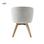 Tower Living Brescia Armstoel - fabric Puente 09 light grey (draaibaar)