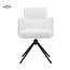 Tower Living Rumo Armstoel - fabric ATS118-2 ecru (draaibaar)