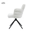 Tower Living Rumo Armstoel - fabric ATS118-2 ecru (draaibaar)