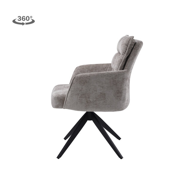 Tower Living Rosora Armstoel - HZ6068-04 beige (draaibaar)