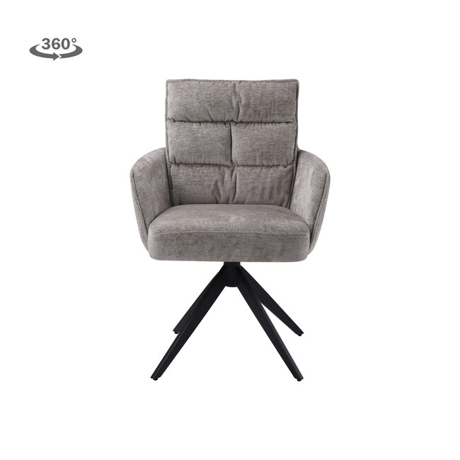 Tower Living Rosora Armstoel - HZ6068-04 beige (draaibaar)