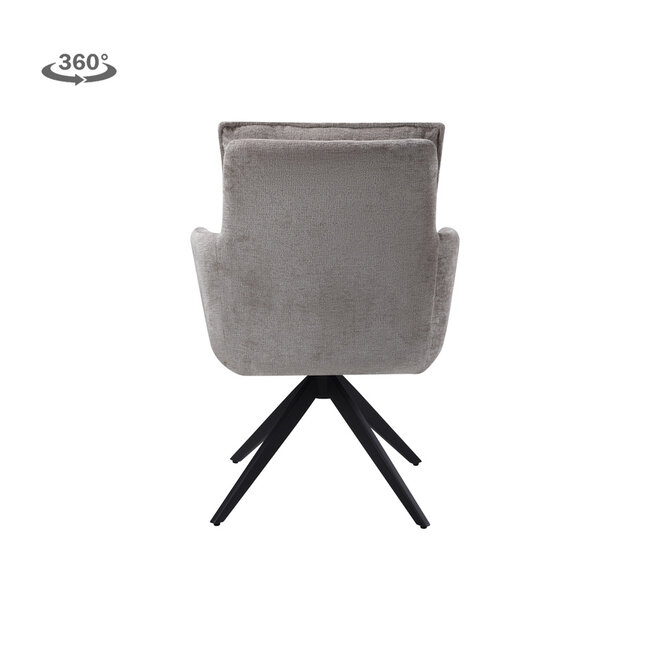 Tower Living Rosora Armstoel - HZ6068-04 beige (draaibaar)