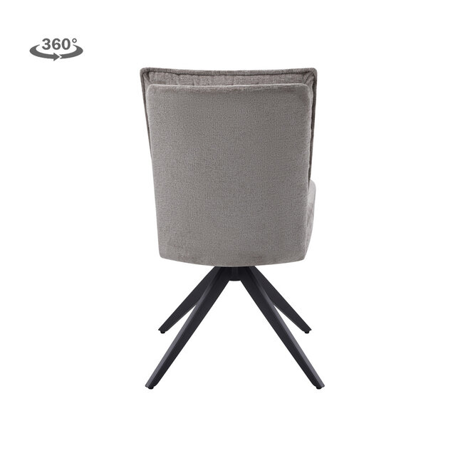 Tower Living Rosora Stoel - HZ6068-04 beige (draaibaar)