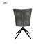Tower Living Bardi Stoel - fabric Haga 16 charcoal (draaibaar)