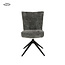 Tower Living Bardi Stoel - fabric Haga 16 charcoal (draaibaar)