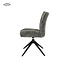 Tower Living Bardi Stoel - fabric Haga 16 charcoal (draaibaar)
