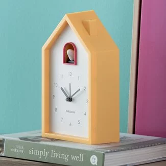Karlsson Alarmklok Modern Cuckoo helder geel