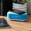 Karlsson Alarmklok Vogue met telefoonoplader en bluetooth helder blauw