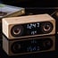 Karlsson Alarmklok Classic BT speaker met telefoonoplader bamboo