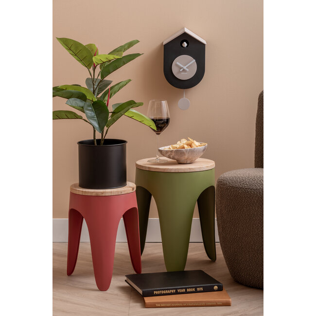 Karlsson Wandklok Grato Cuckoo zwart met warm grijs