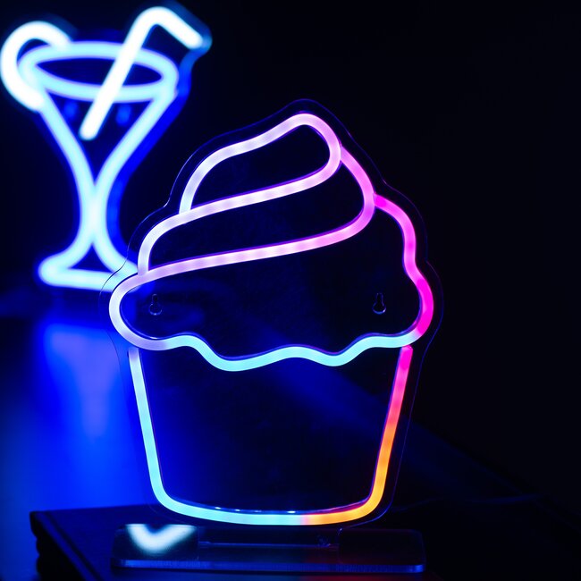 Leitmotiv Neon licht Colour Changing Cupcake