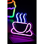 Leitmotiv Neon licht Coffee roze