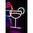 Leitmotiv Neon licht Cocktail multi colour
