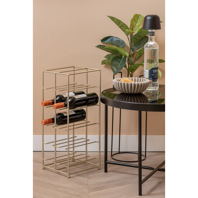 Present Time Wijnrek Dual Floor metaal goud