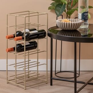 Present Time Wijnrek Dual Floor metaal goud