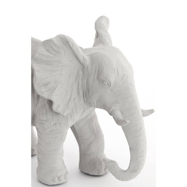 Light en Living Ornament 24x17x20,5 cm ELEPHANT crème