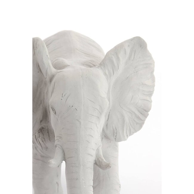 Light en Living Ornament 24x17x20,5 cm ELEPHANT crème