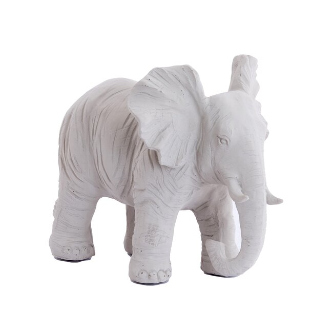 Light en Living Ornament 24x17x20,5 cm ELEPHANT crème