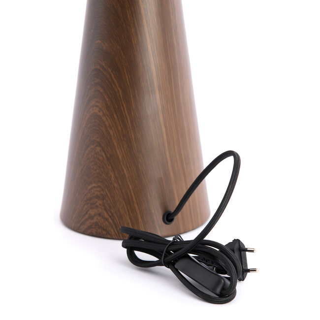 Light en Living Lampvoet Ø14x40 cm DINAN houtprint donkerbruin