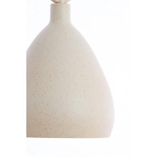 Light en Living Hanglamp Ø24X37 cm RISARI zand+lichtbruin gespikkeld
