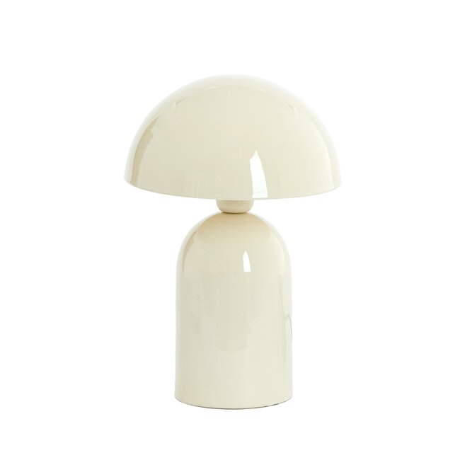 Light en Living Tafellamp Tolima Shiny Crème Ø23x35 cm - Light & Living