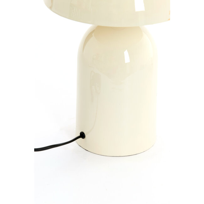 Light en Living Tafellamp Ø23X35 cm TOLIMA shiny creme