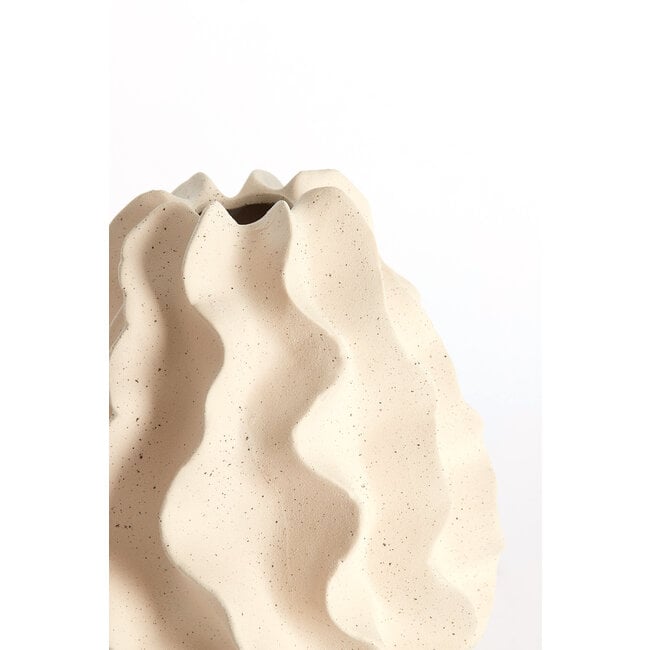 Light en Living Vaas Deco Ø22X26 cm NELANI mat crème