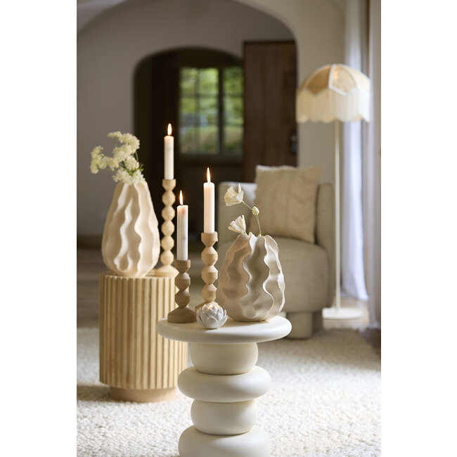 Light en Living Vaas Deco Ø22,5X37,5 cm NELANI mat crème