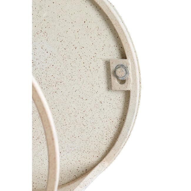 Light en Living Salontafel S/2 Ø65x38+Ø75x42 cm SADAR zand+l bruin gespikkld
