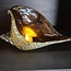 Light en Living Ornament 28x12x16 cm SHELL glas olijf  groen