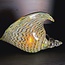 Light en Living Ornament 28x12x16 cm SHELL glas olijf  groen