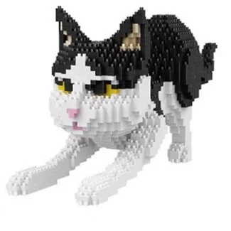 Balody 3D bouwset Zwart witte kat