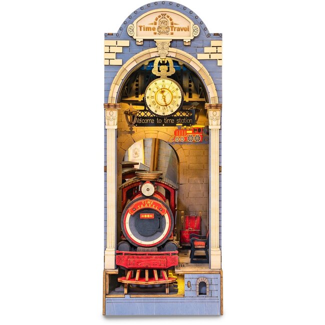 Robotime Houten Bouwpakket Book Nook Time Travel