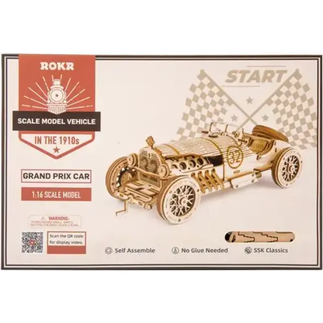 Robotime Houten Bouwpakket Grand Prix Car