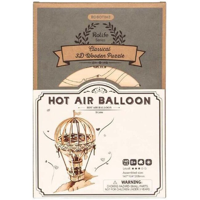 Robotime Houten Bouwpakket Hot Air Ballon