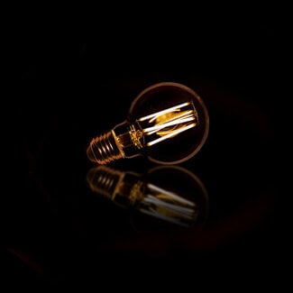 WoonStijl Lichtbron LED [G70] filament bol Ø7 Amberkleurig glas (8465)