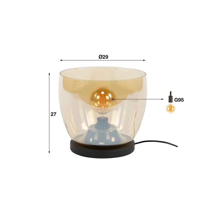 WoonStijl Vloerlamp UP L - Amber