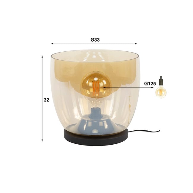 WoonStijl Vloerlamp UP XL - Amber