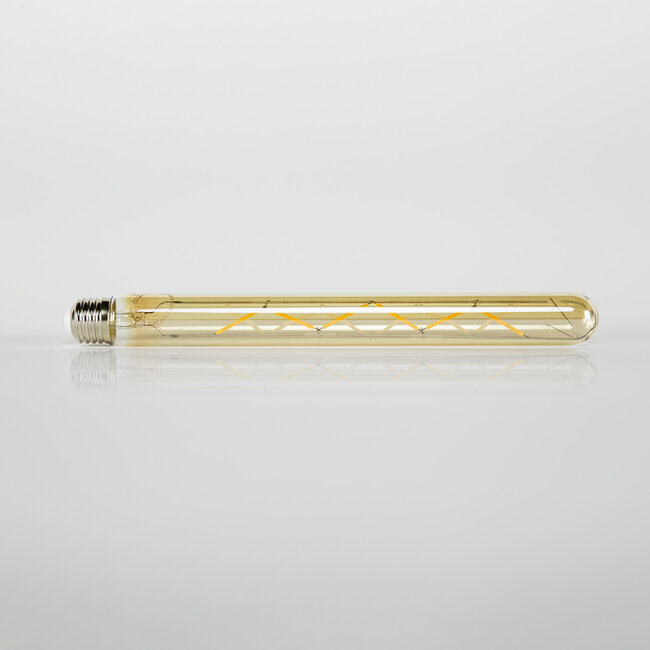 WoonStijl Lichtbron LED filament buis 30 cm - E27 4W 2100K 280lm dimbaar/Amberkleurig glas