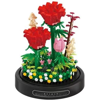 Balody 3D Bouwset Red Roses onder stolp