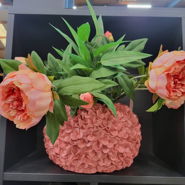 Light en Living Vaas deco Ø38x23 cm PHYLIA coral